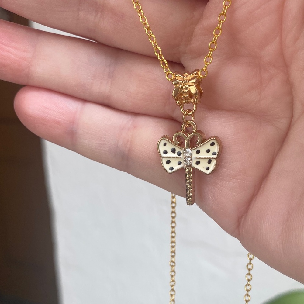 Gold Butterfly Pendant Necklace